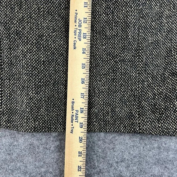 British Khaki Tweed Skirt Womens Size 4 Brown Pockets Classic Academia Career - Picture 10 of 10